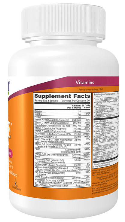 NOW Foods Eve Women's Multi 90 gels — Eve Women's Multi 90 gels facts
