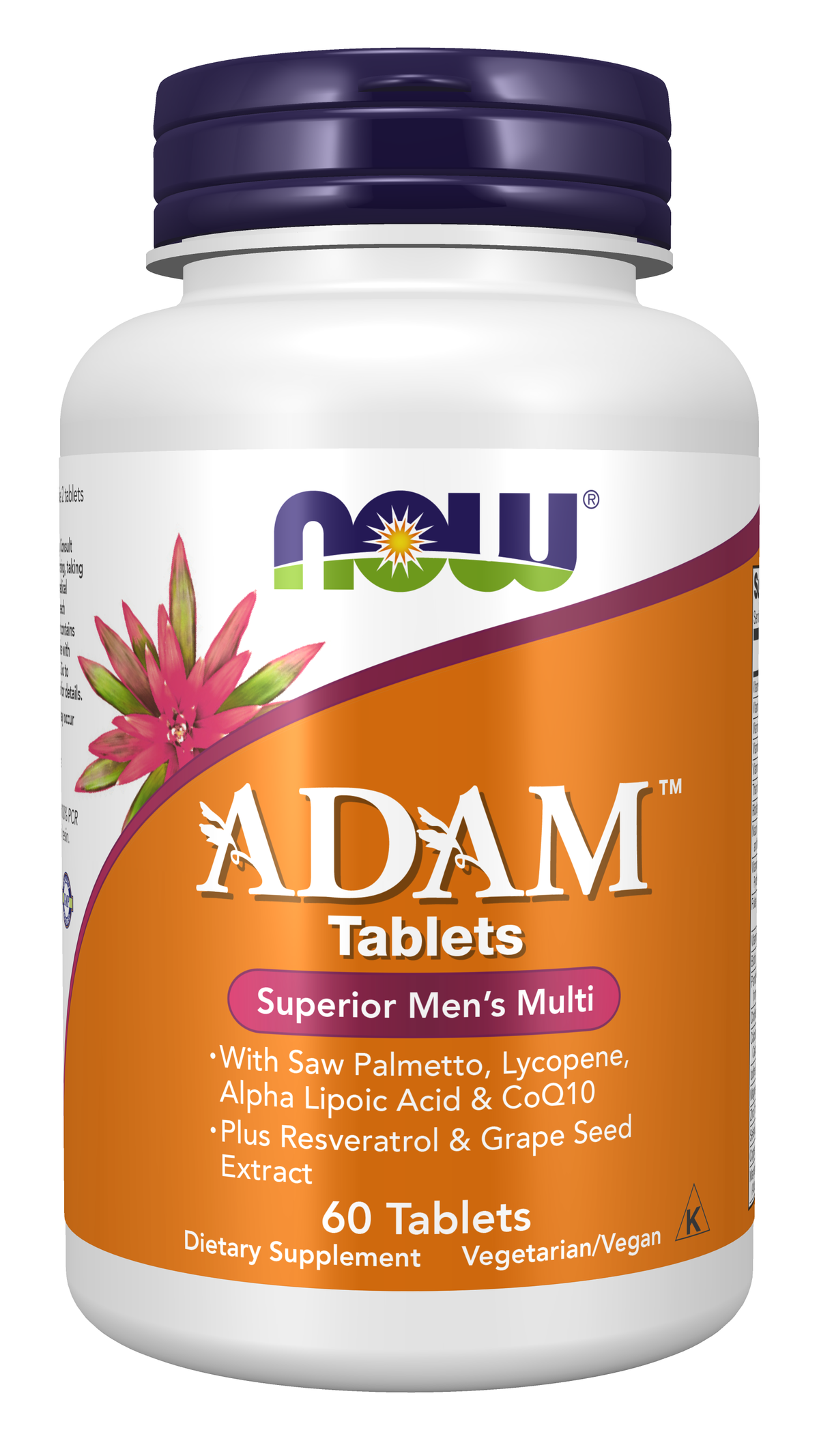 NOW Foods ADAM Mens Multivitamin 60tablets — ADAM Mens Multivitamin 60tablets hero