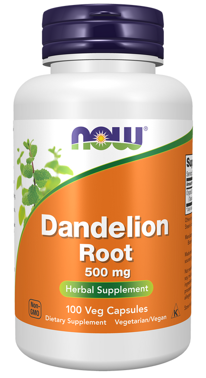 NOW Foods Dandelion Root 500mg 100 vcaps — Dandelion Root 500mg 100 vcaps hero