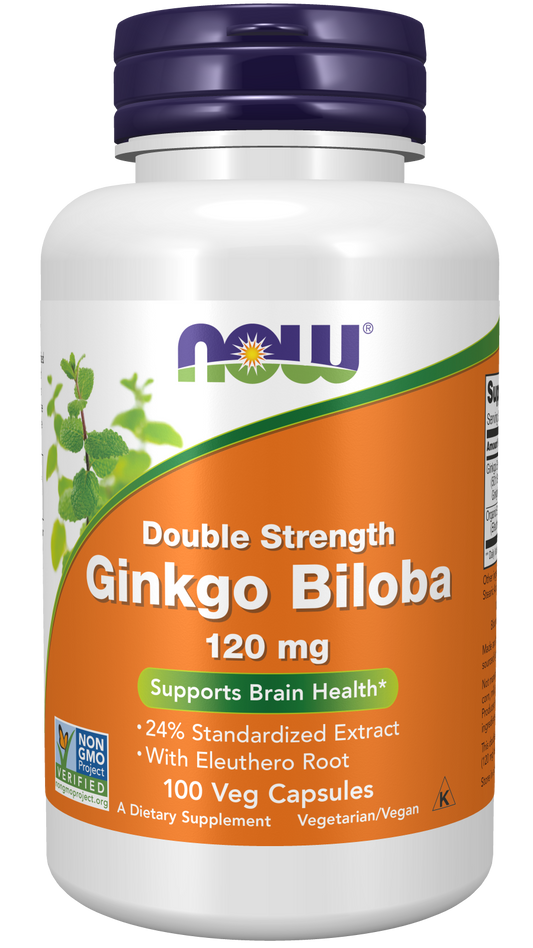NOW Foods Ginkgo Biloba 120mg 100 vcaps — Ginkgo Biloba 120mg 100 vcaps hero