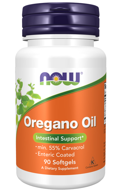 NOW Foods Oregano Oil Enteric 90gels — Oregano Oil Enteric 90gels hero