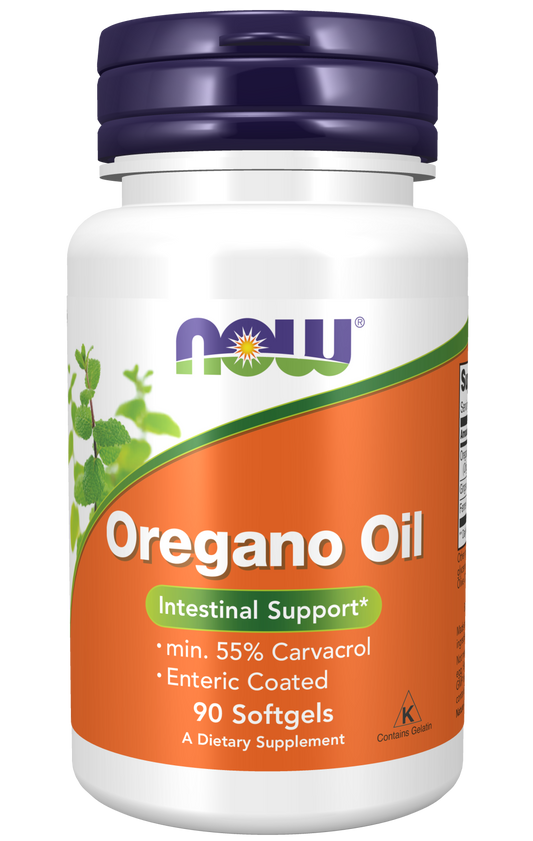 NOW Foods Oregano Oil Enteric 90gels — Oregano Oil Enteric 90gels hero