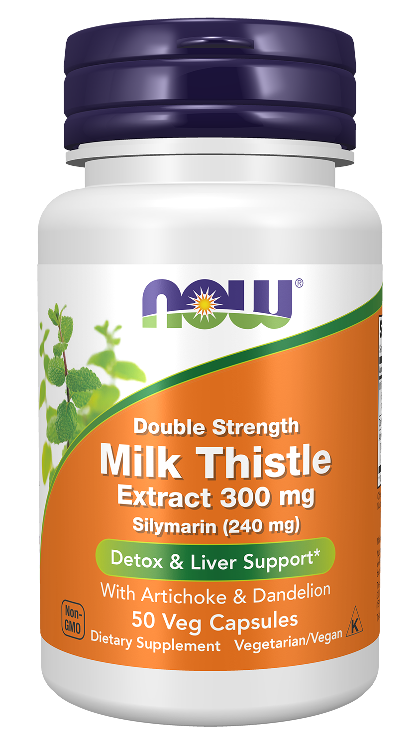 NOW Foods Milk Thistle 300mg 50 vcaps — Milk Thistle 300mg 50 vcaps hero
