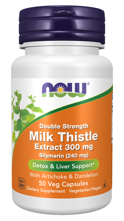 NOW Foods Milk Thistle 300mg 50 vcaps — Milk Thistle 300mg 50 vcaps hero