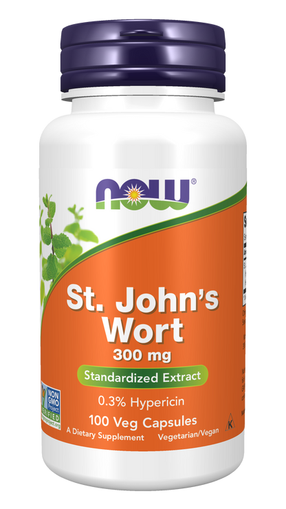NOW Foods St Johns Wort 300mg 100vcaps — St Johns Wort 300mg 100vcaps hero