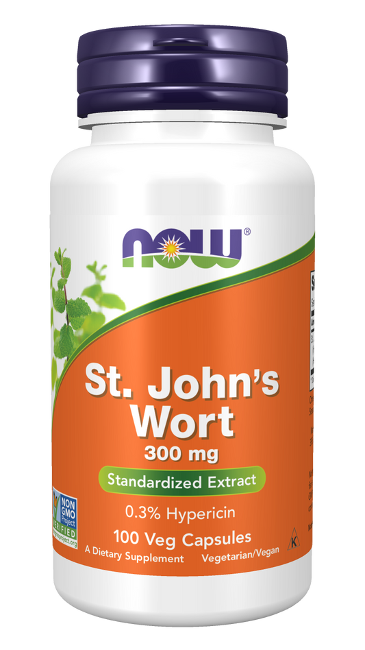 NOW Foods St Johns Wort 300mg 100vcaps — St Johns Wort 300mg 100vcaps hero