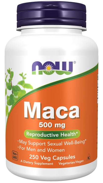 NOW Foods MACA 500mg — 250vcaps hero