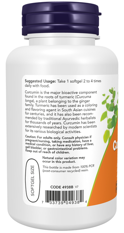 NOW Foods Turmeric Curcumin Gels 60gels — Turmeric Curcumin Gels 60gels support