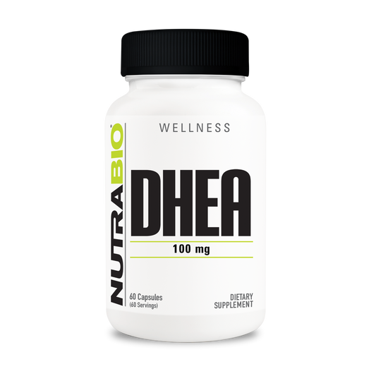 NutraBio DHEA 100mg 60 Capsules — DHEA 100mg 60 Capsules hero