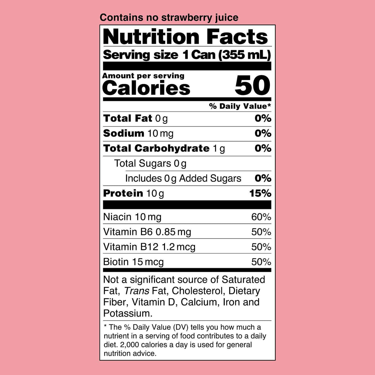 Barebells Protein Soda — Strawberry facts