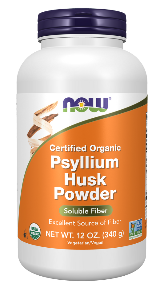 NOW Foods Organic Psyllium Powder 12oz — Organic Psyllium Powder 12oz hero