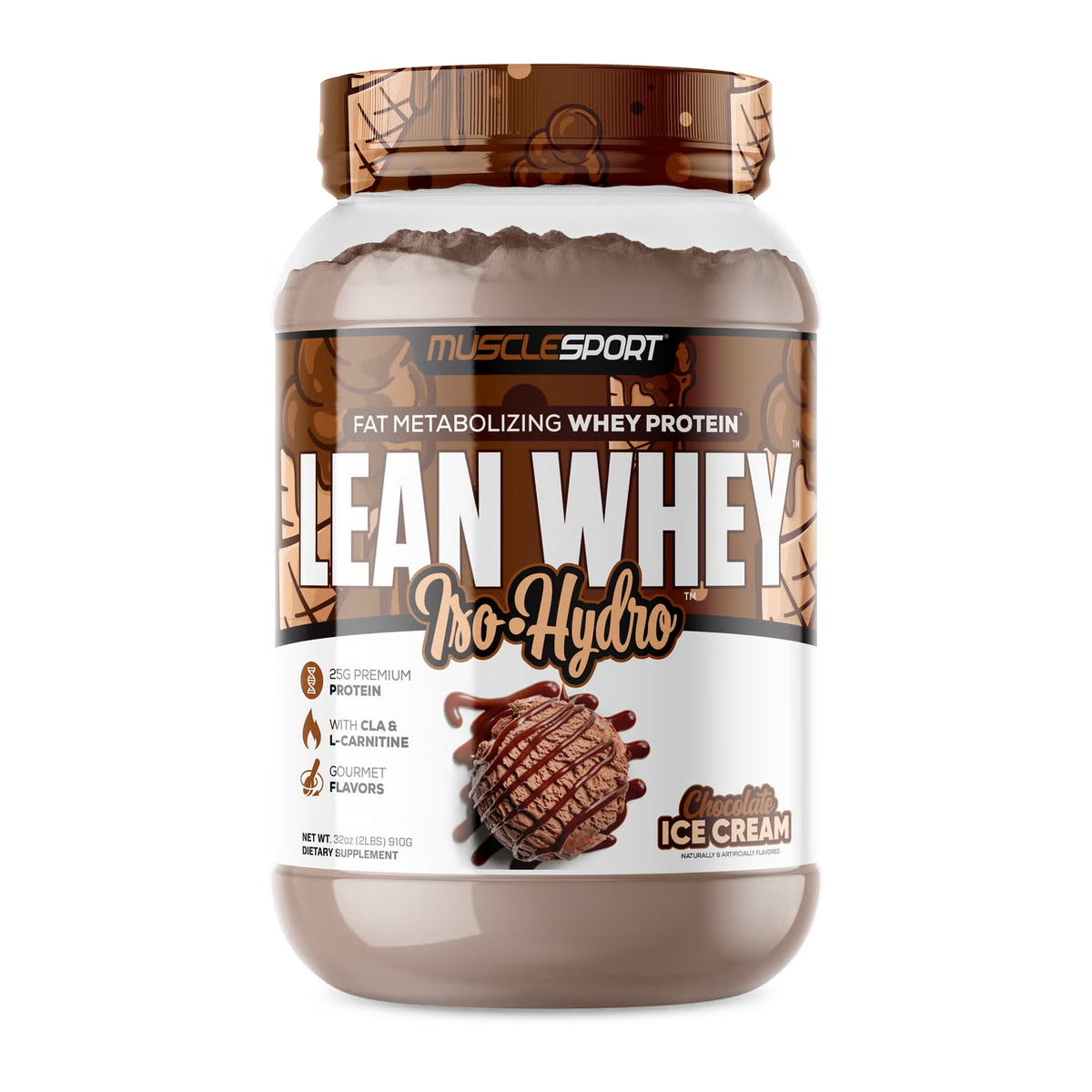 MuscleSport Lean Whey — 2lb Chocolate hero