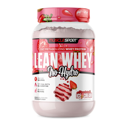 MuscleSport Lean Whey — 2lb Strawberry hero