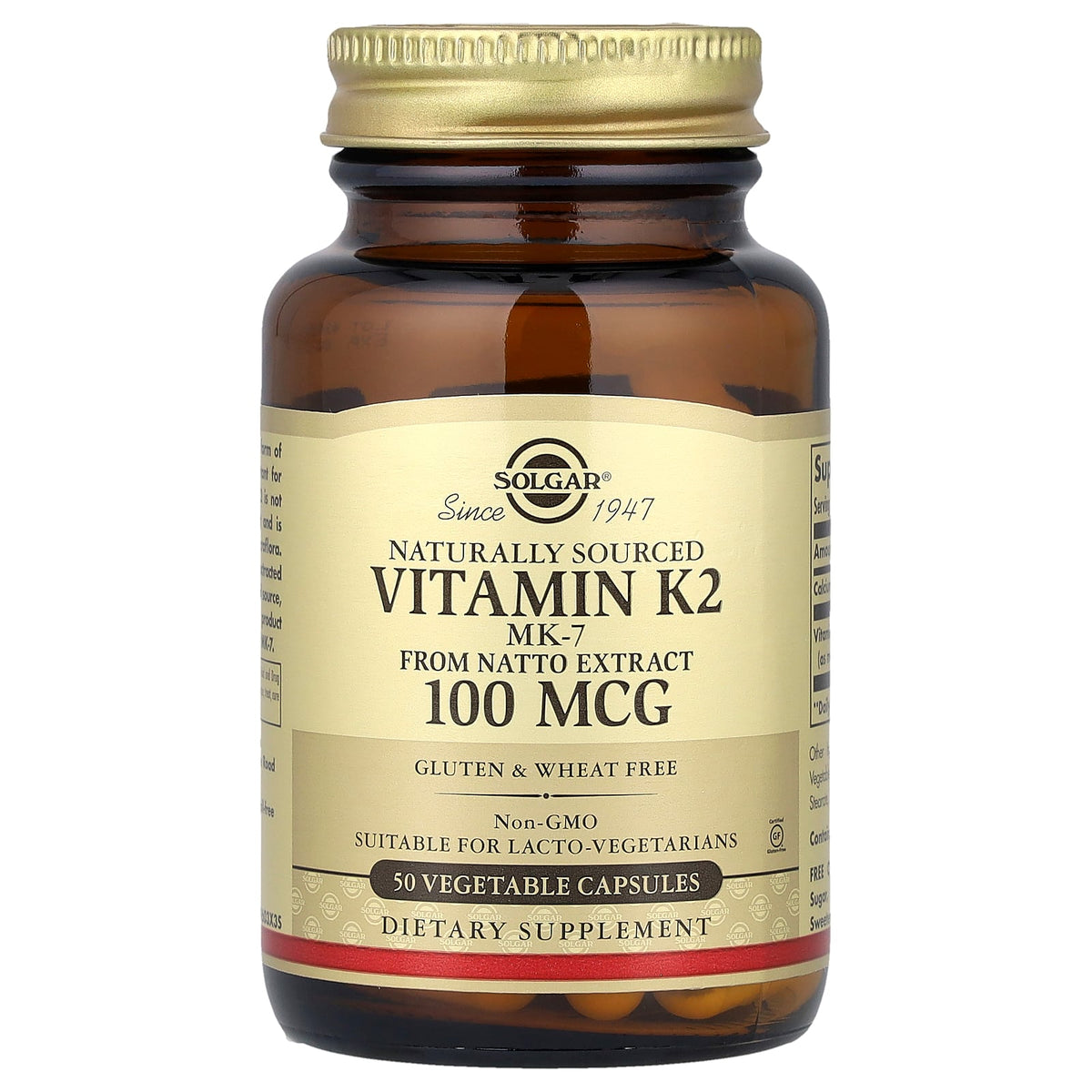 Solgar Vitamin K2 100MCG 50 Caps — Vitamin K2 100MCG 50 Caps hero