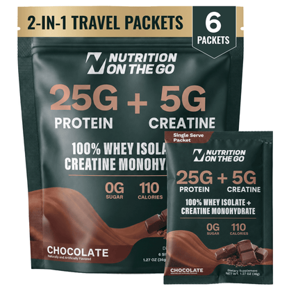 Nutrition On The Go Protein + Creatine — Chocolate 6 serving hero