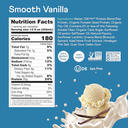 OWYN Vegan Protein RTD — Vanilla facts