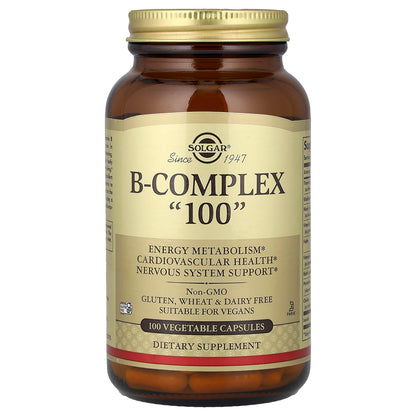 Solgar B Complex 100 — 100 veg caps hero