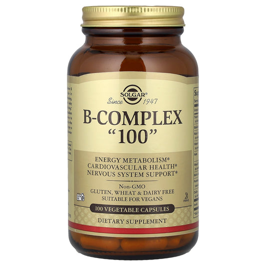 Solgar B Complex 100 — 100 veg caps hero