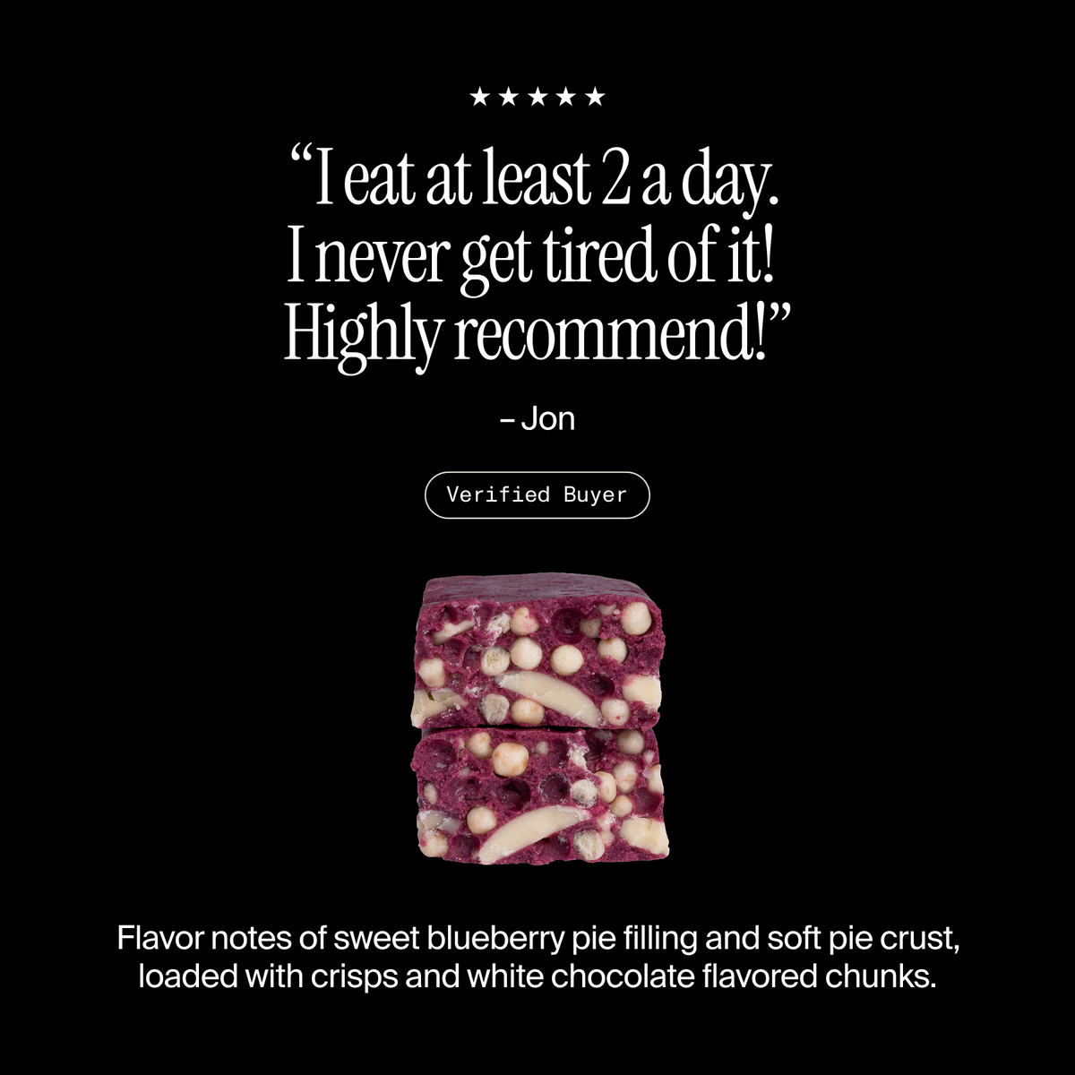 David Gold Protein Bars — Blueberry product detail