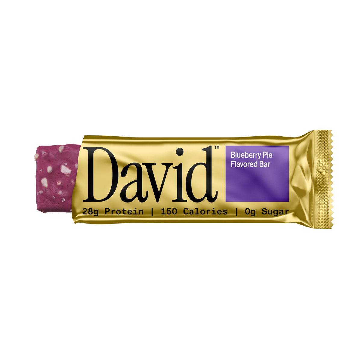 David Gold Protein Bars — Blueberry front packaging