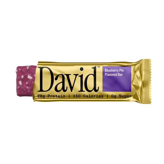David Gold Protein Bars — Blueberry front packaging