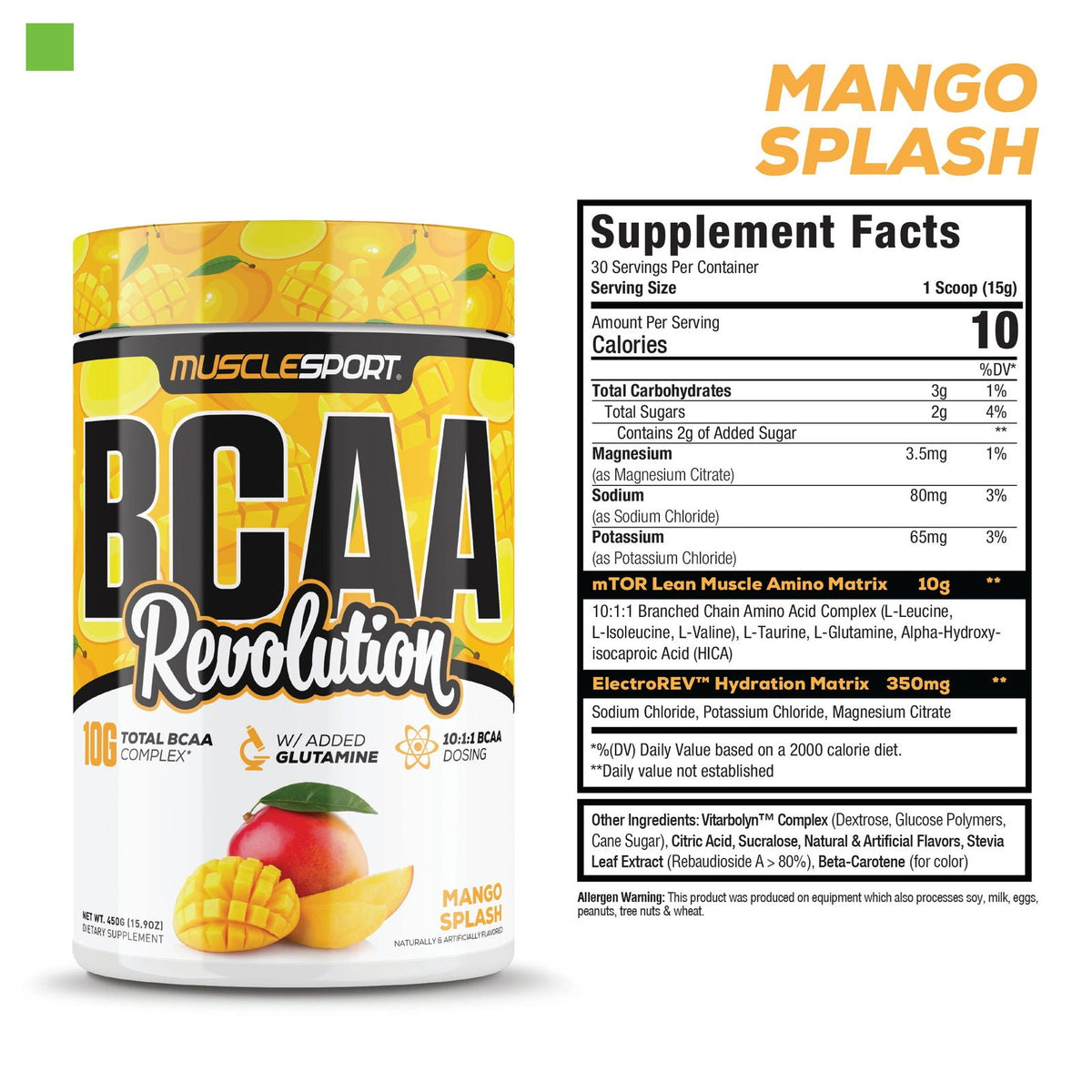 MuscleSport BCAA — Mango hero