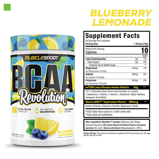 MuscleSport BCAA — Blueberry Lemonade hero