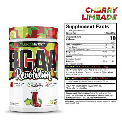 MuscleSport BCAA — Cherry Limeade hero