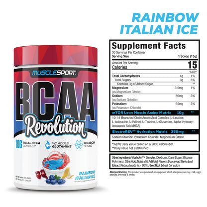MuscleSport BCAA — Rainbow Italian Ice hero