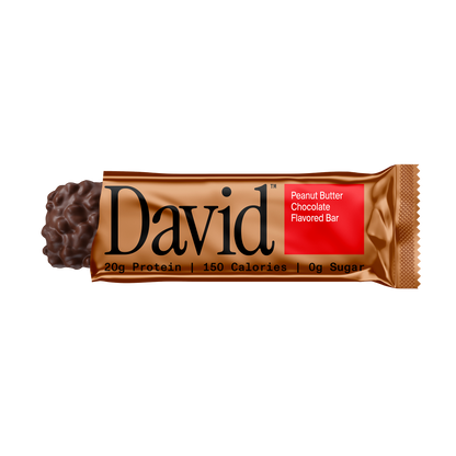 David Protein Bars — Peanut Butter Chocolate front packaging