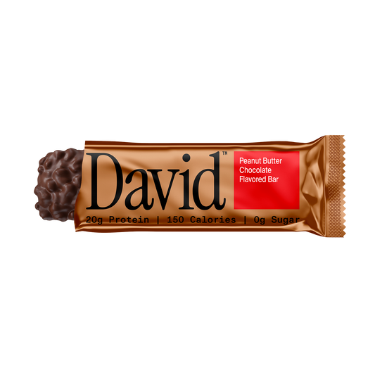 David Protein Bars — Peanut Butter Chocolate front packaging