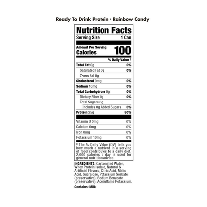Bucked Up Protein RTD — Rainbow Candy facts