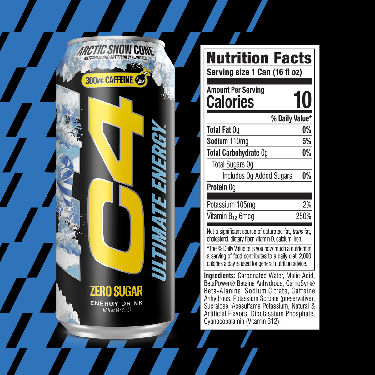 Cellucor C4 Ultimate RTD — Snow Cone facts