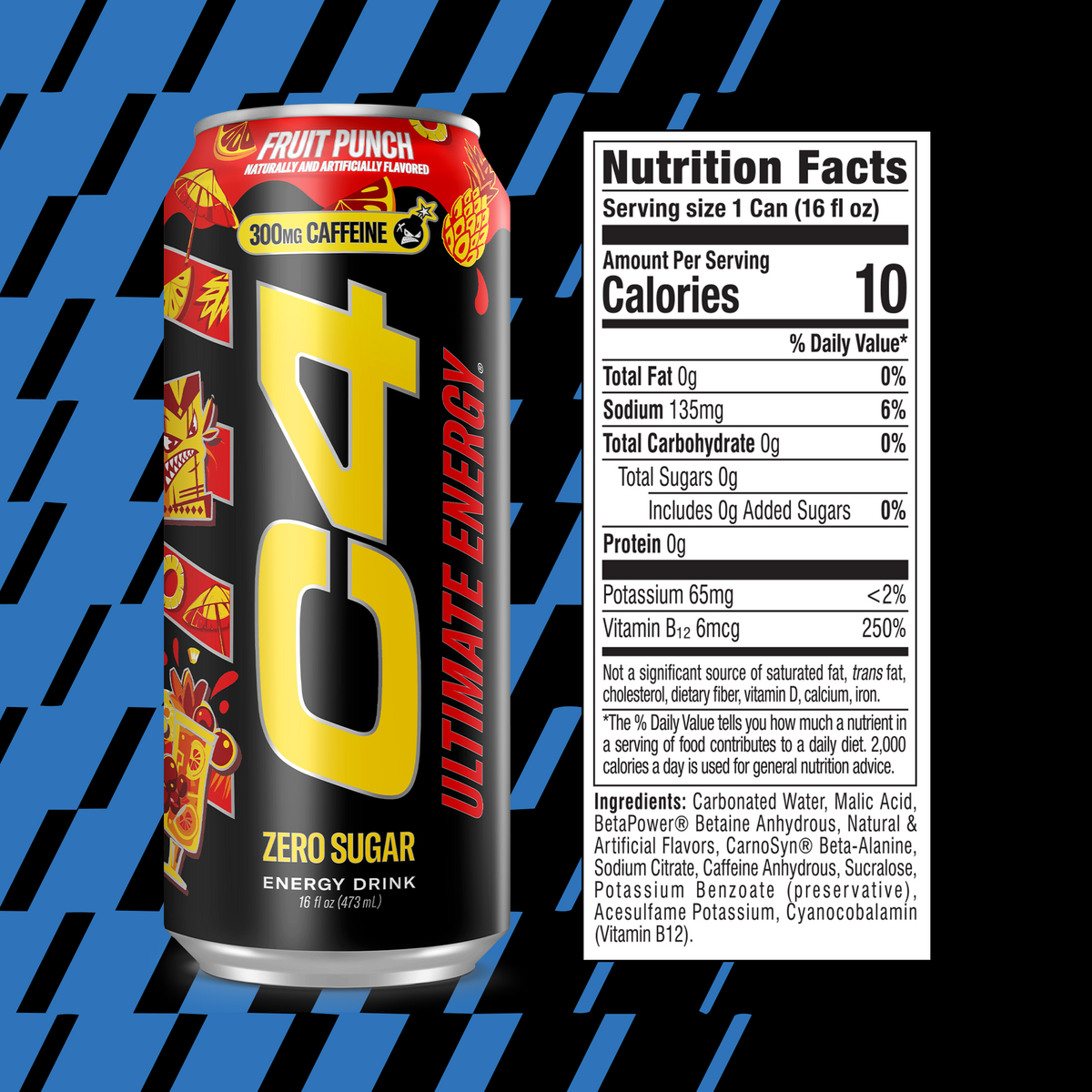 Cellucor C4 Ultimate RTD — Fruit Punch facts