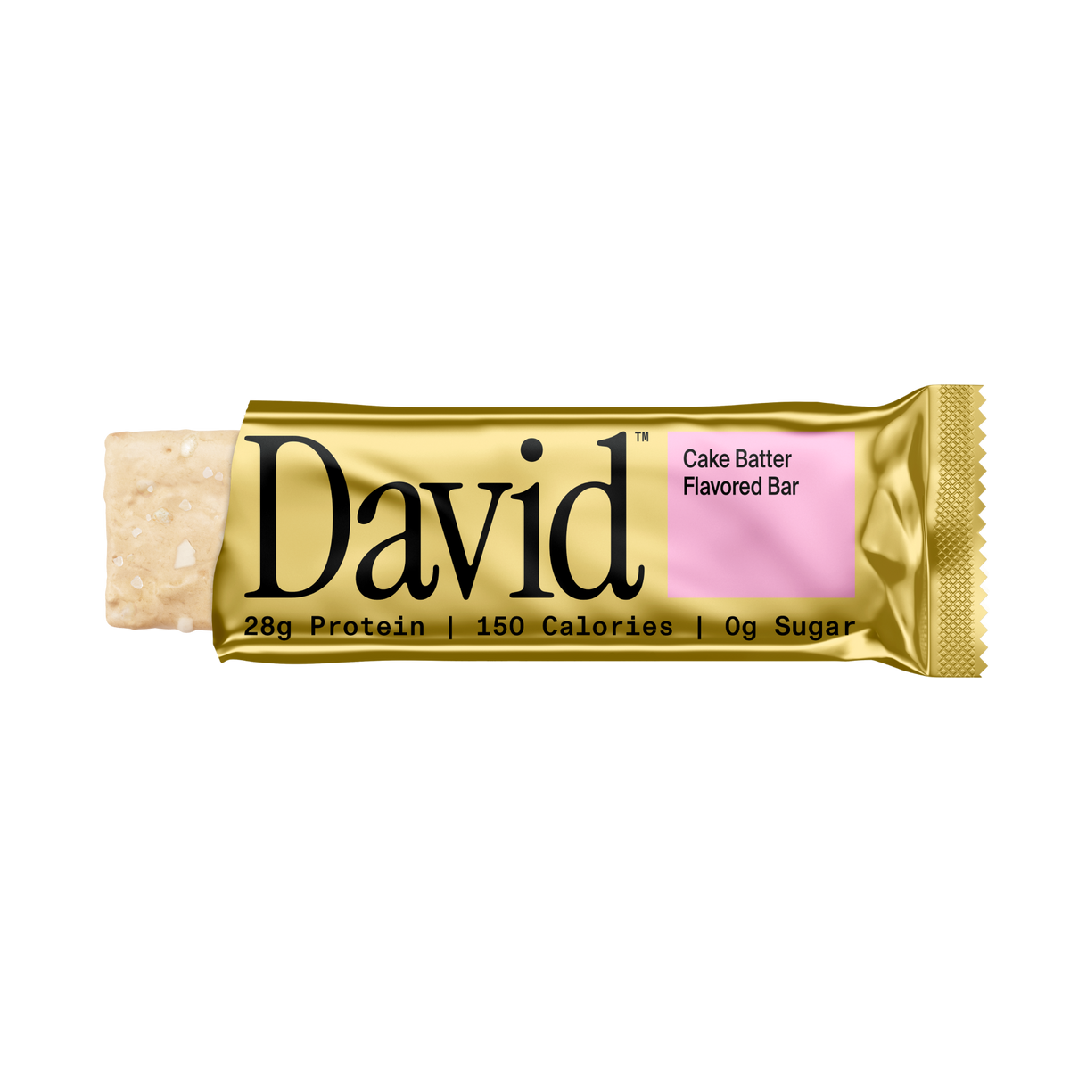David Gold Protein Bars — Cake Batter front packaging