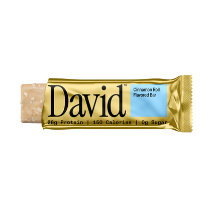 David Gold Protein Bars — Cinnamon front packaging