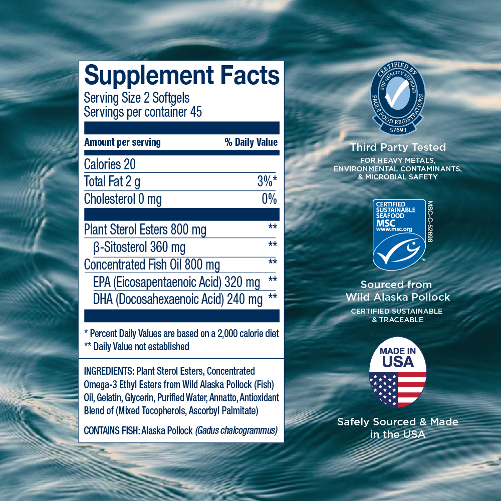 Wiley's Finest Cholesterol Support 90ct — Cholesterol Support 90ct facts