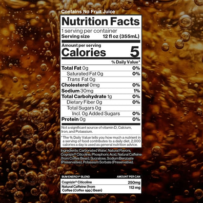 BUM Energy Energy — Cola facts