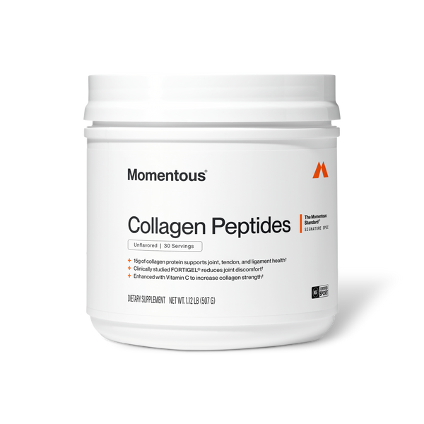 Momentous Collagen Peptides with FORTIGEL — front of pack