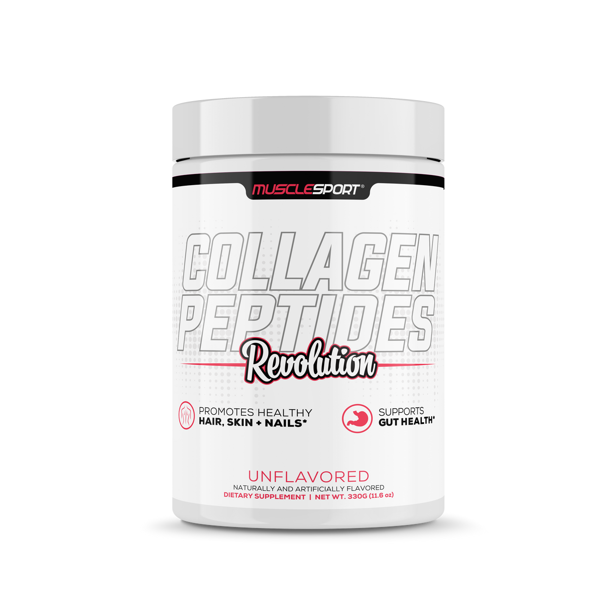 MuscleSport Collagen Peptides 360g — Unflavored hero