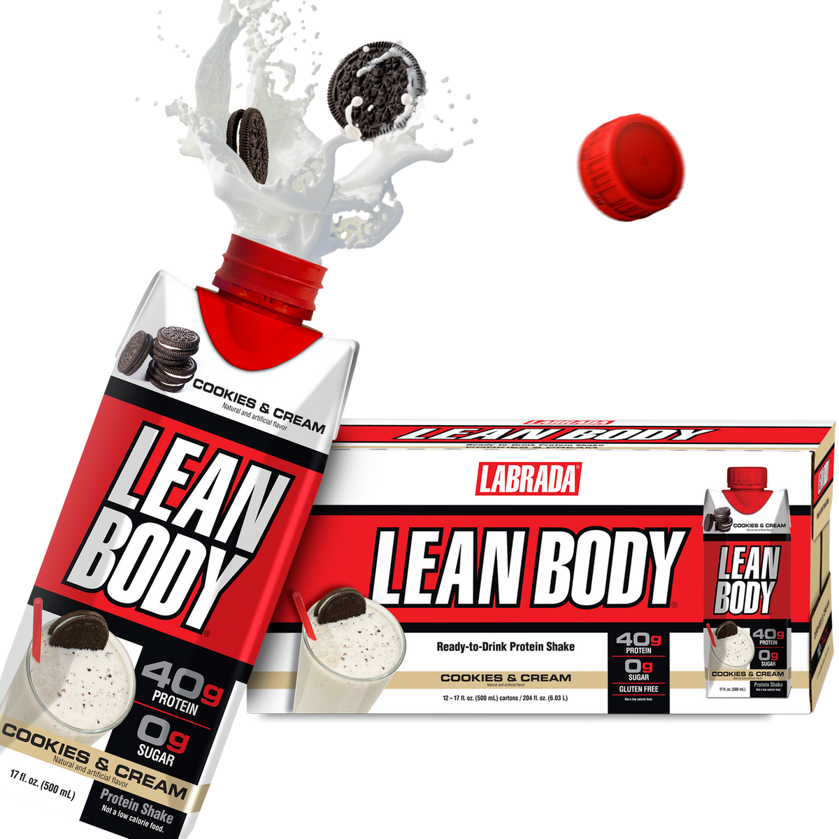 Labrada Lean Body RTD — Cookies & Cream support