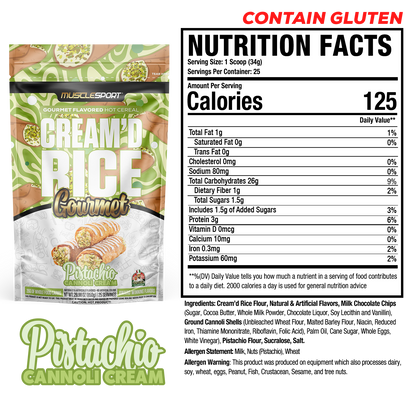 MuscleSport Cream'D Rice — Cream'D Rice facts
