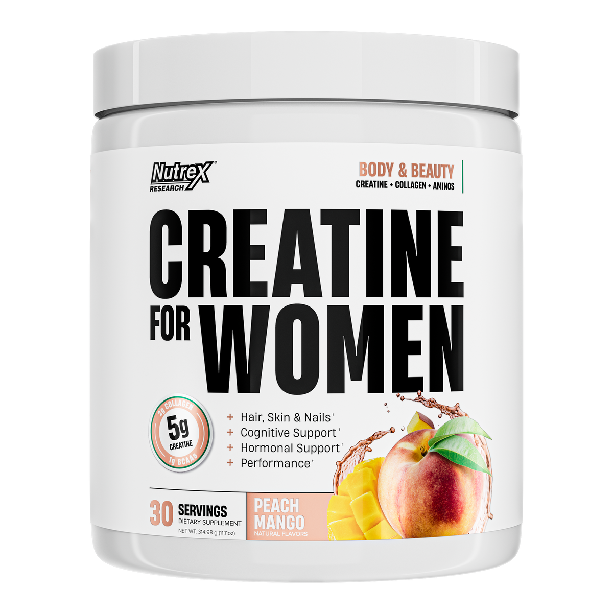 Nutrex Research Creatine for Women — Peach Mango hero
