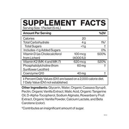 Cymbiotika D3+K2 +CoQ10 — D3+K2 +CoQ10 facts