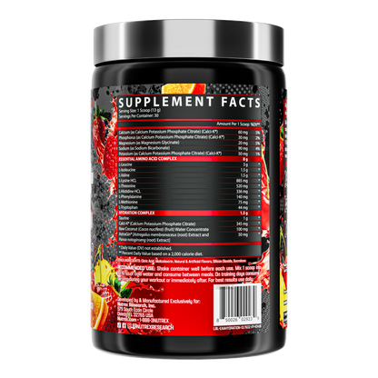 Nutrex Research EAA Hydration — Fruit Punch facts