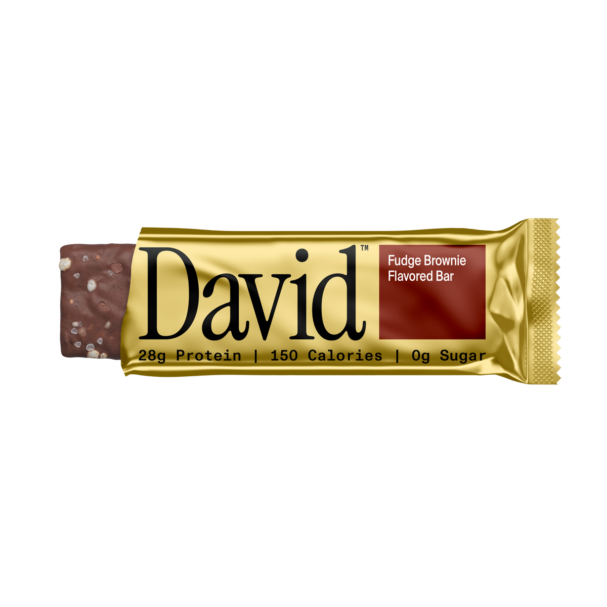 David Gold Protein Bars — Fudge Brownie front packaging