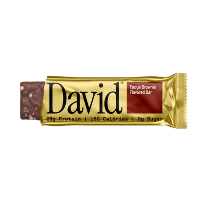 David Gold Protein Bars — Fudge Brownie front packaging