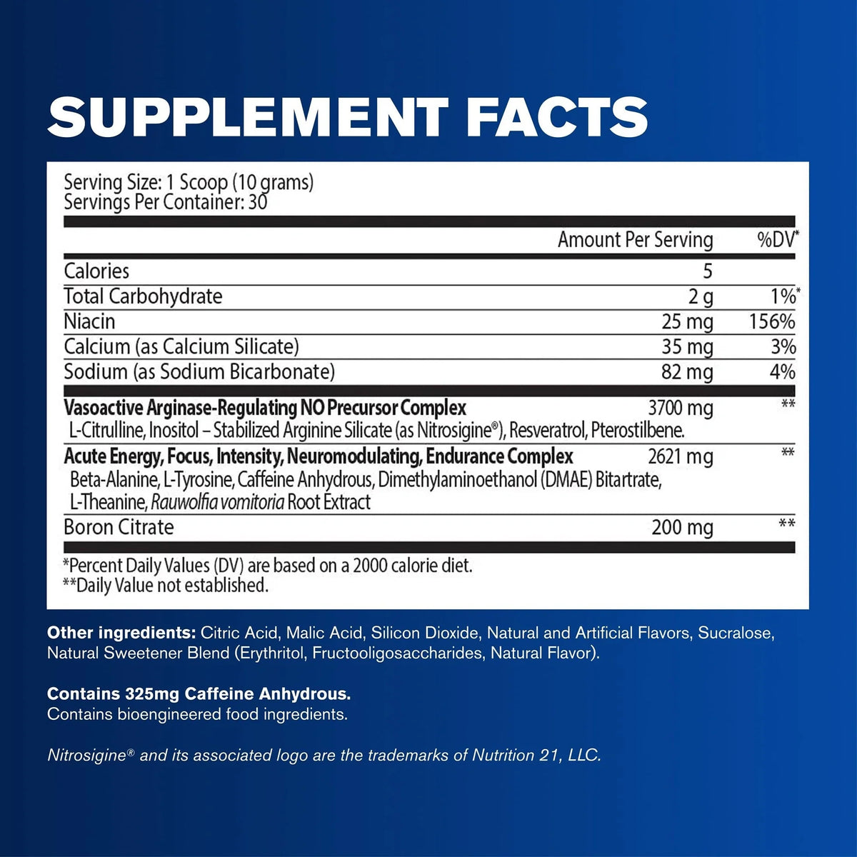 GAT Sport Nitraflex — Nitraflex facts