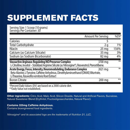 GAT Sport Nitraflex — Nitraflex facts