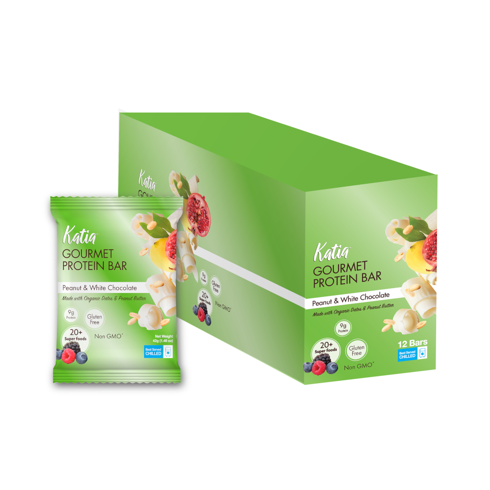 Katia Foods Protein Bar — Peanut White Chocolate support